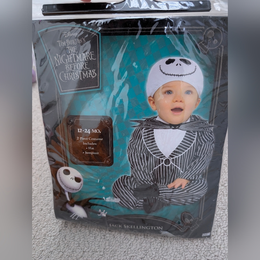 Disney Jack Skellington Infant Costume - Black and White